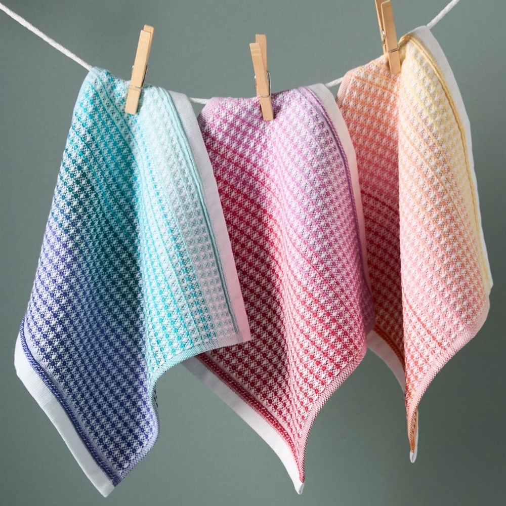Anthropologie Lillian Cotton Dishcloths, Set of 6